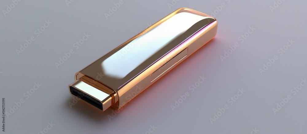 Detailed 3D representation of a sleek and modern pendrive. Detailed 3D representation of a sleek and modern pendrive.