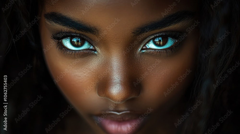 Beauty African American woman womanhood empowerment femininity close-up portrait Beauty African American woman womanhood empowerment femininity close-up portrait