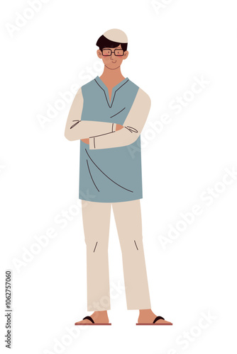 hindu man in traditional clothes