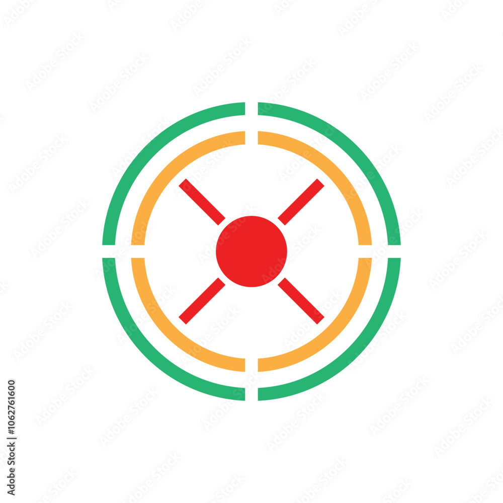 Target icon vector ilustration template Target icon vector ilustration template