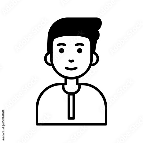 Funny cartoon business team with smiling businessman helper and manager in superhero style illustration