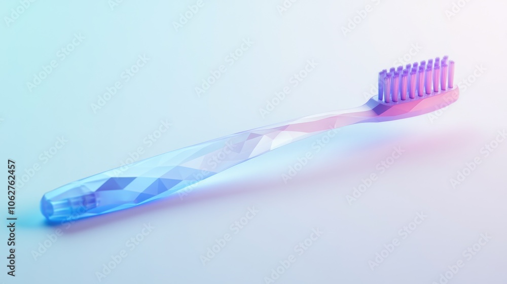 Toothbrush with Purple Bristles Toothbrush with Purple Bristles