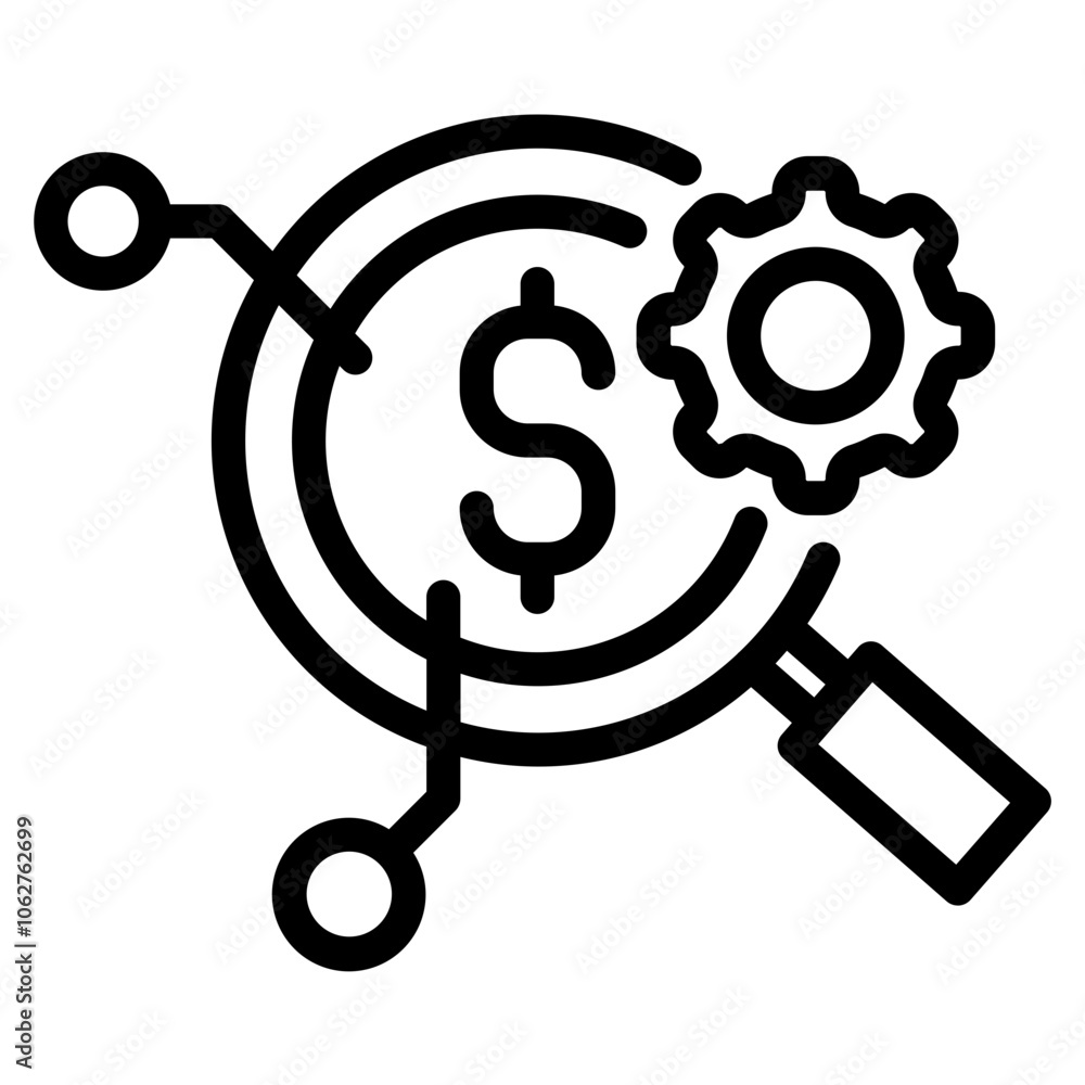 search settings icon, magnifier and gear icon search settings icon, magnifier and gear icon
