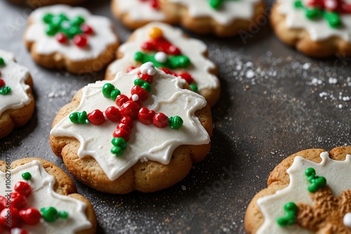 Christmas cookies with decoration 