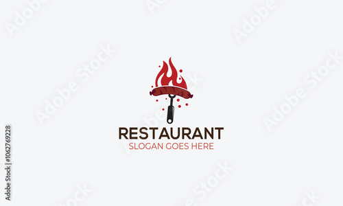 Restaurant logo design vector template