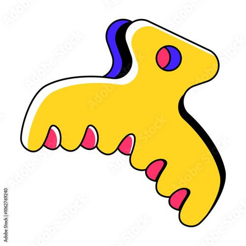 Hair Clamp Illustration