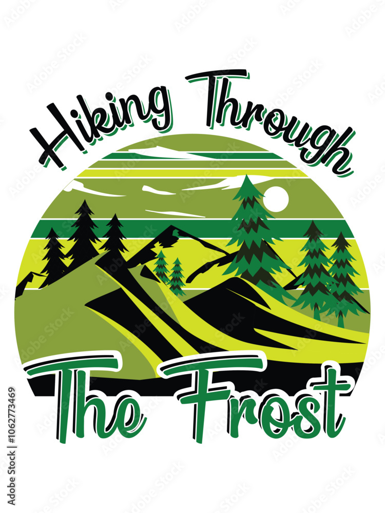 Obraz premium Winter Magic Design Retro Typography Vector