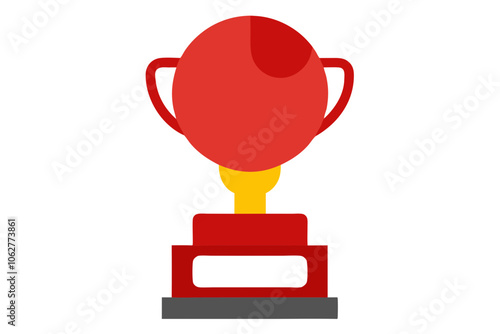 Boxing Trophy | isolated vector illustration on white background