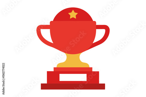 Boxing Trophy | isolated vector illustration on white background