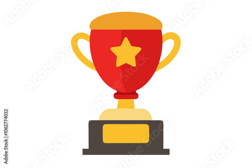 Boxing Trophy | isolated vector illustration on white background