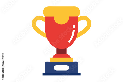 Boxing Trophy | isolated vector illustration on white background