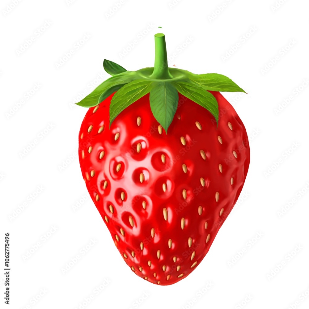 Obraz premium strawberry isolated on white background