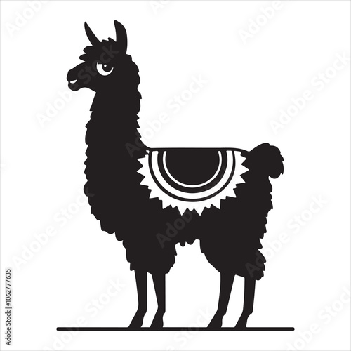 Use a black and white llama logo to give your brand a sophisticated and elegant appearance.