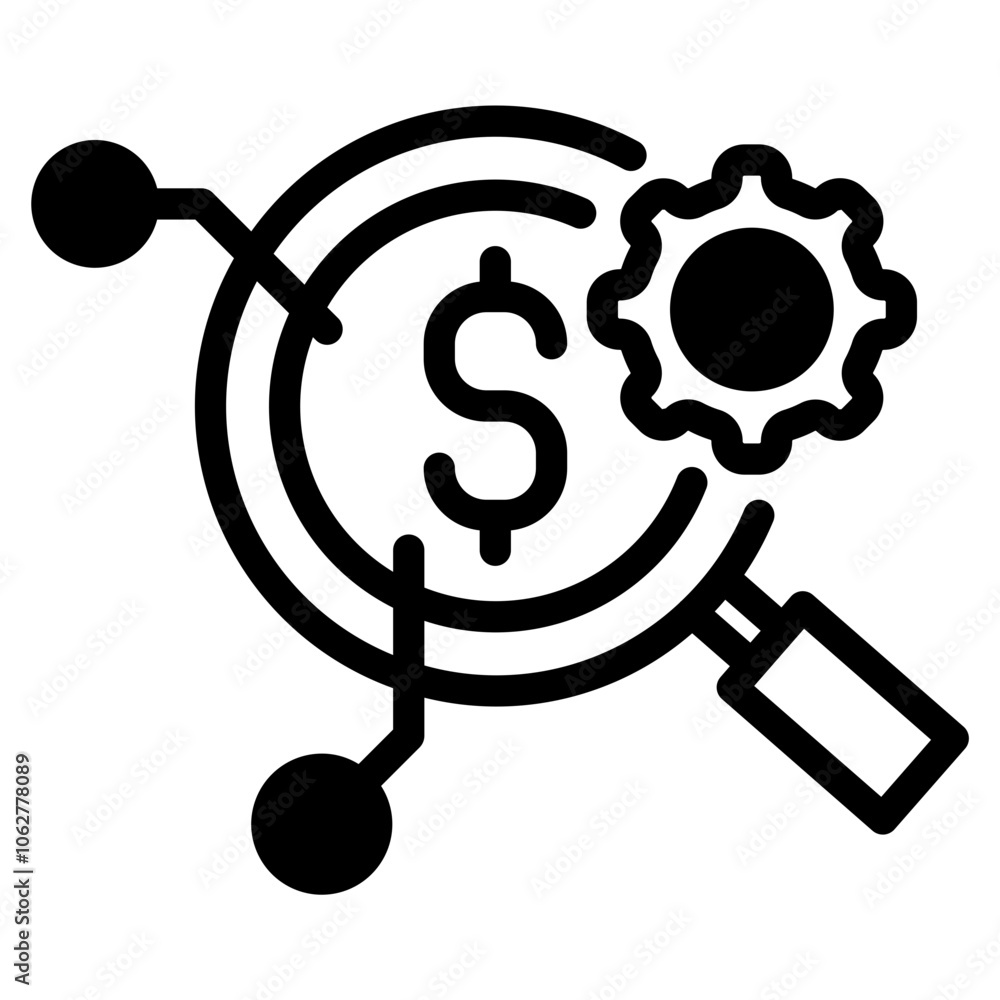 search settings icon, magnifier and gear icon search settings icon, magnifier and gear icon