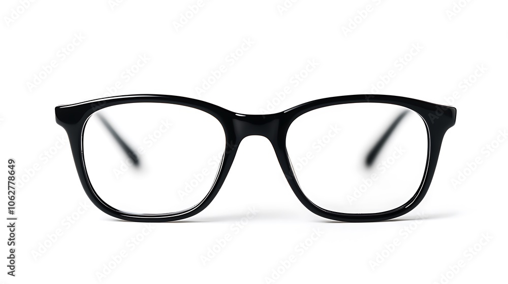 black glasses isolated on white background black glasses isolated on white background