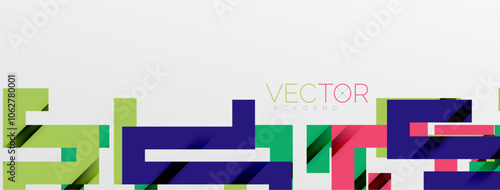 Color bend lines with shadow texture effect. Vector Illustration For Wallpaper, Banner, Background, Card, Book Illustration, landing page