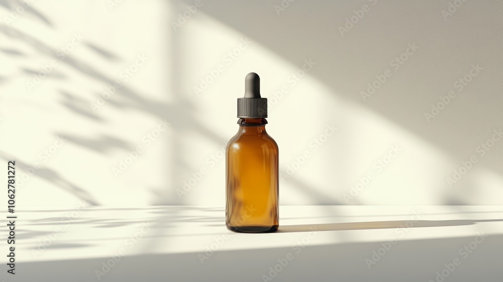 Bottle on clean background soft shadows minimalist design simple look Bottle on clean background soft shadows minimalist design simple look