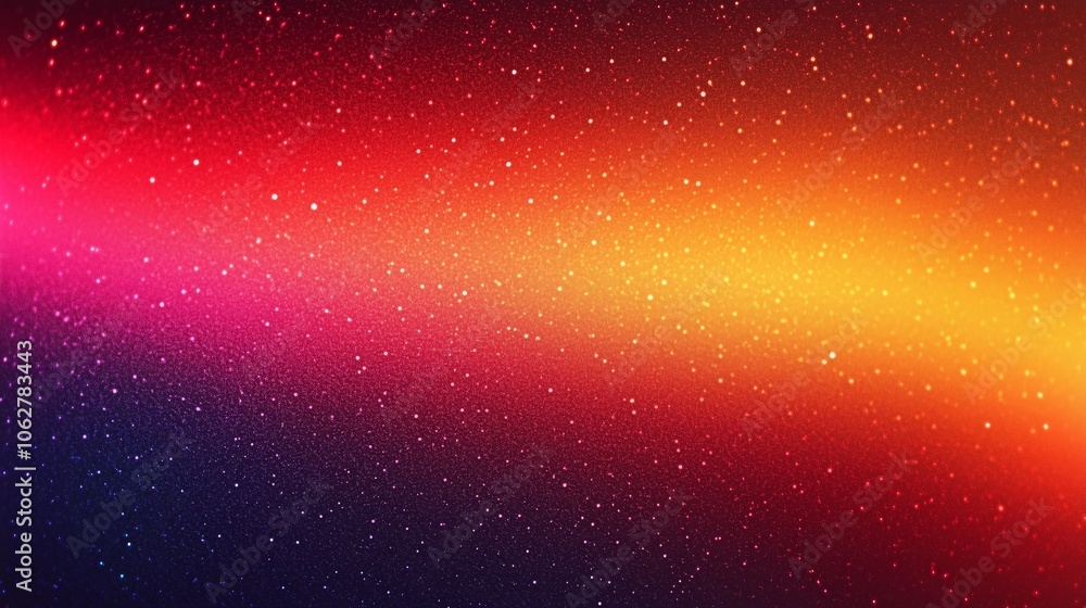 Fototapeta premium A Vibrant Spectrum of Colors Blending into the Night Sky