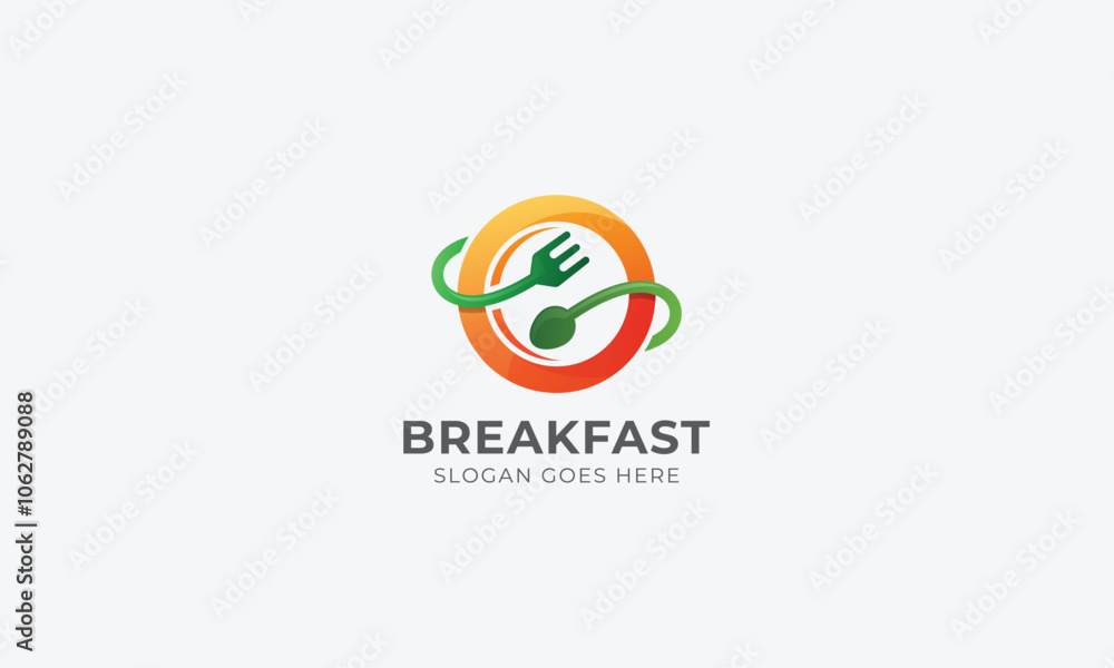 Breakfast logo design vector template Breakfast logo design vector template