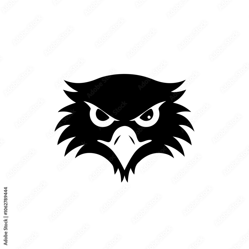 Obraz premium Eagle Face Vector Logo