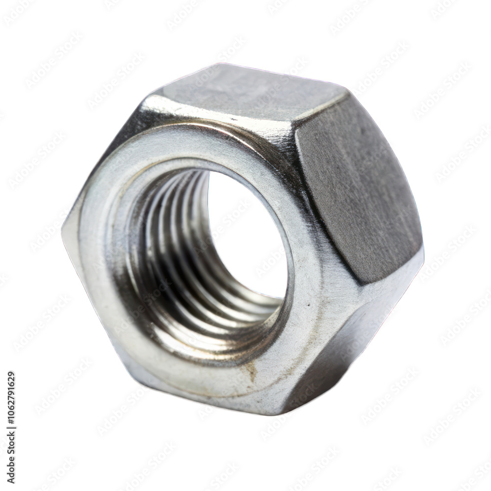 Metal nut isolated on transparent background Metal nut isolated on transparent background