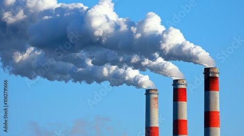 Sulfur Dioxide Emissions (SO2): Primarily produced from burning fossil fuels in power plants and refineries, SO2 contributes to acid rain, harming ecosystems and health.
 photo