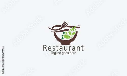 Restaurant logo design vector template