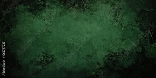 dark Green texture wall background, old vintage textured, vintage marbled textured border with soft center light, Christmas background