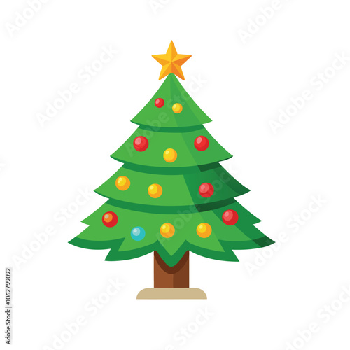 christmas tree clipart illustration