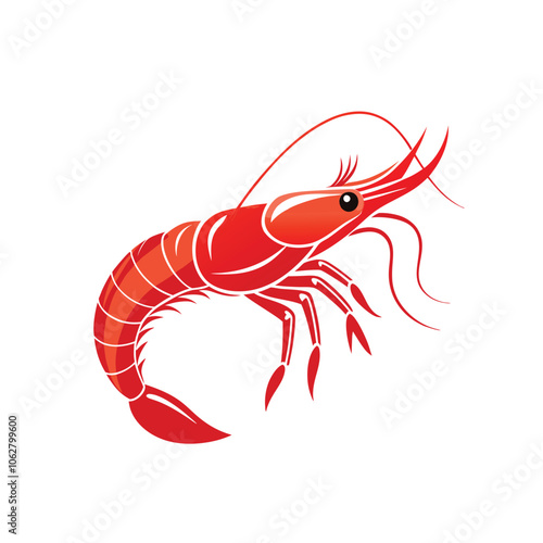 shrimp vector .this is high resolution vector artwork. print ready vector design 