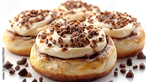 Delicious Cinnamon Buns with Cream Cheese Topping