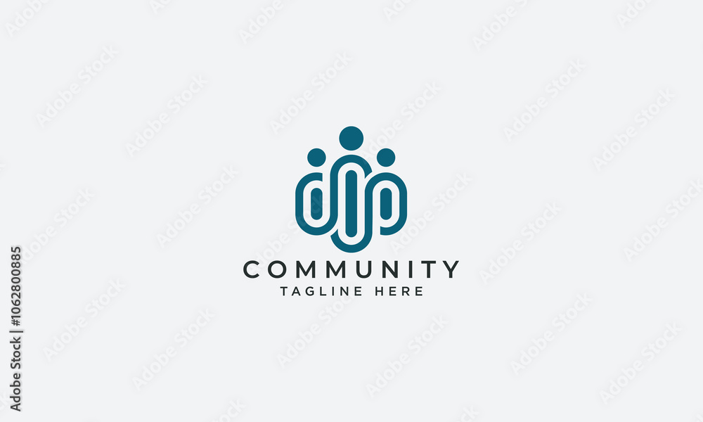 Community logo design vector template Community logo design vector template