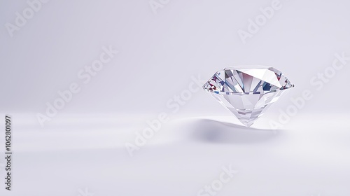 Sparkling Diamond on Smooth Surface with Soft Reflections
