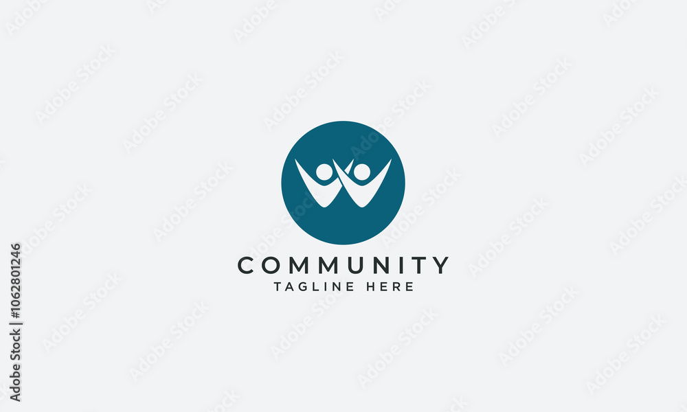 Community logo design vector template Community logo design vector template