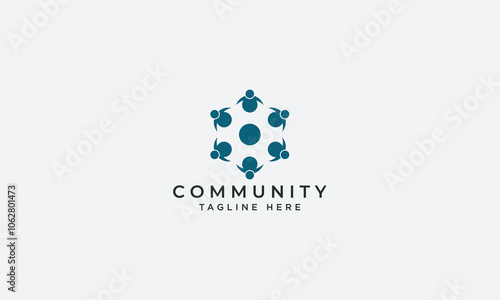 Community logo design vector template