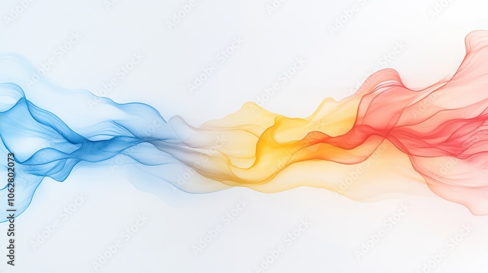 Colorful Abstract Flowing Waves in Motion Colorful Abstract Flowing Waves in Motion