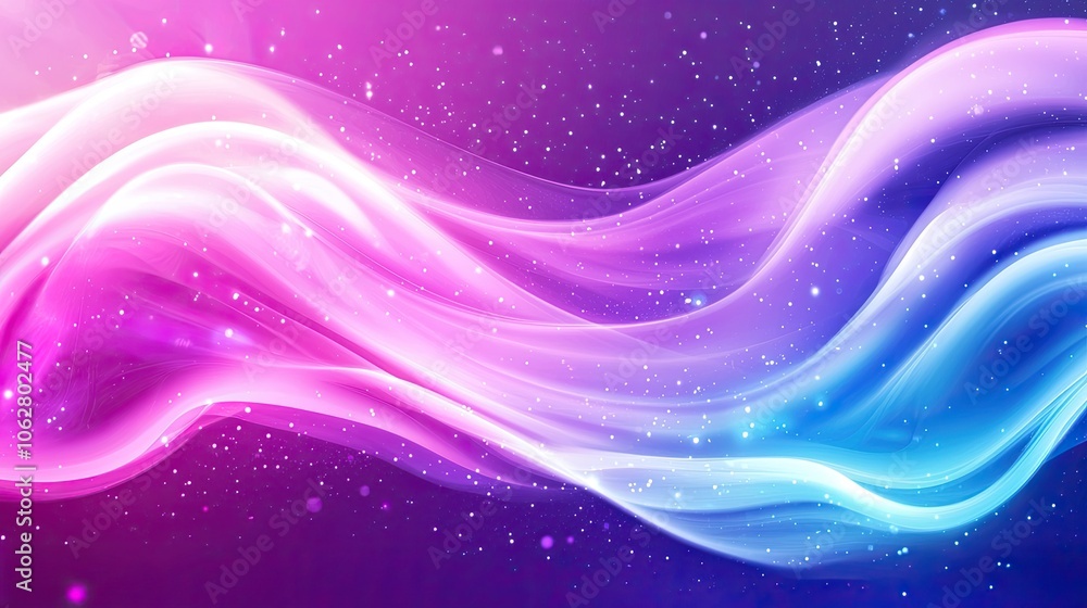 Ethereal Waves of Colorful Light in Motion Ethereal Waves of Colorful Light in Motion
