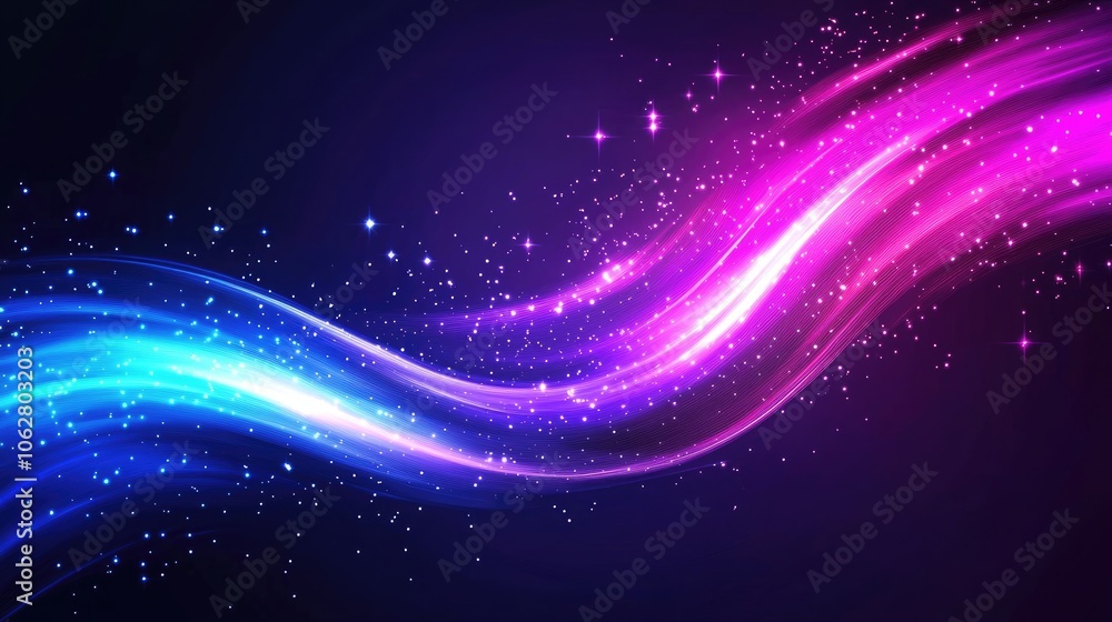 Vibrant Swirls of Light in Abstract Design Vibrant Swirls of Light in Abstract Design