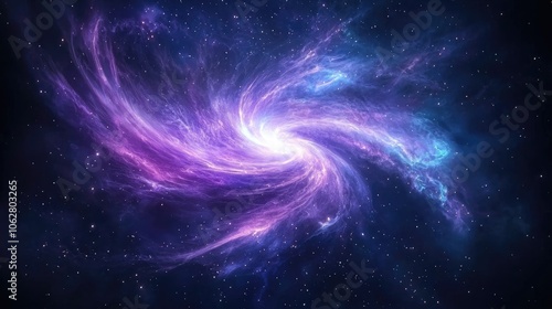 Stunning Cosmic Swirl of Vibrant Colors in Space