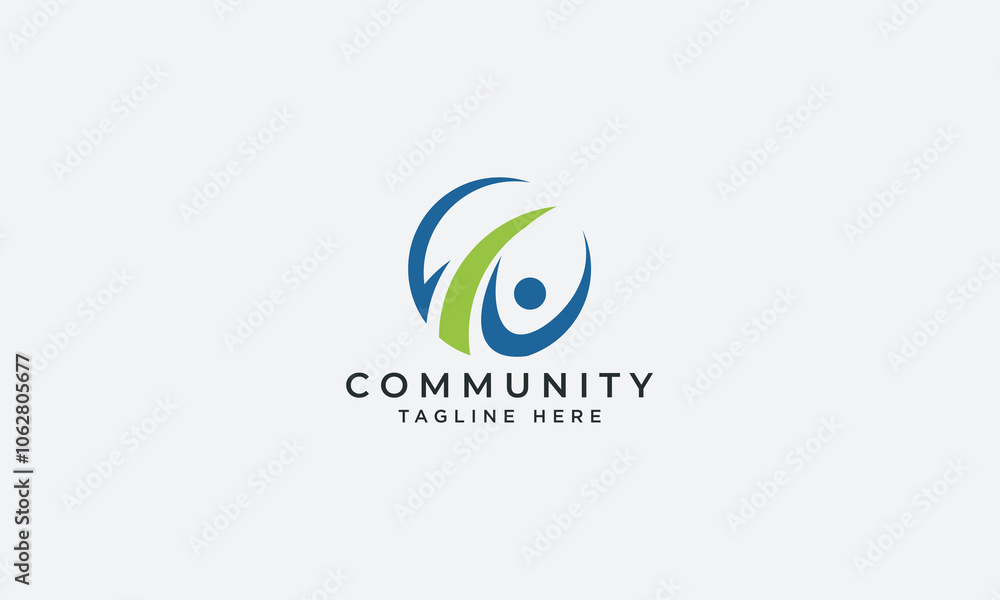 Community logo design vector template Community logo design vector template