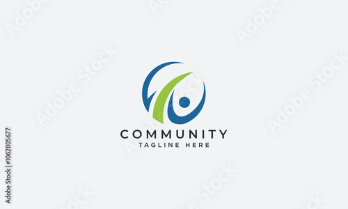 Community logo design vector template