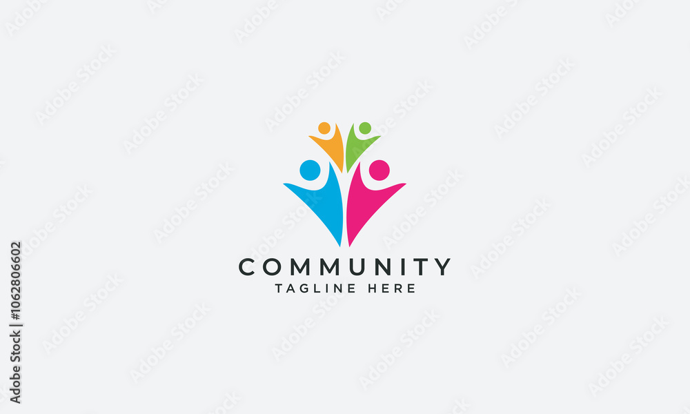 Community logo design vector template Community logo design vector template