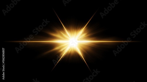 A bright, yellow starburst effect with a black background.