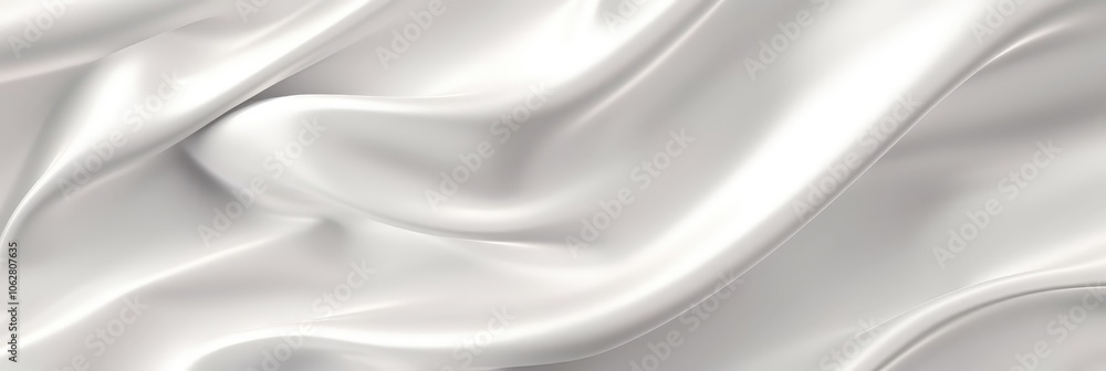 white silk satin fabric with softly wrinkled waves, white 3D plain cloth with wrinkles, luxury white background
white silk satin fabric with softly wrinkled waves, white 3D plain cloth with wrinkles, luxury white background