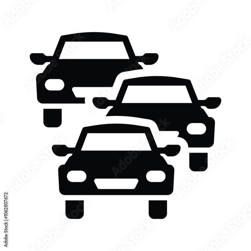 Traffic jam icon