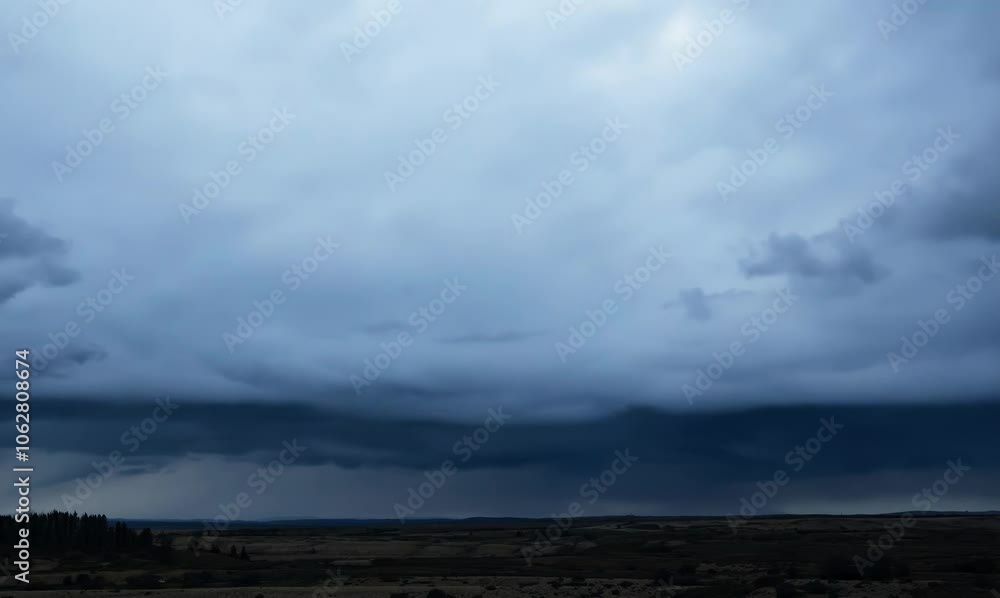 ominous storm development with striking lightning effects ominous storm development with striking lightning effects