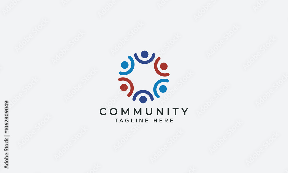 Community logo design vector template Community logo design vector template