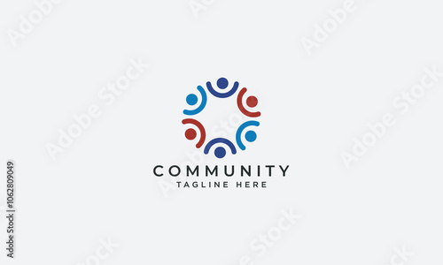 Community logo design vector template