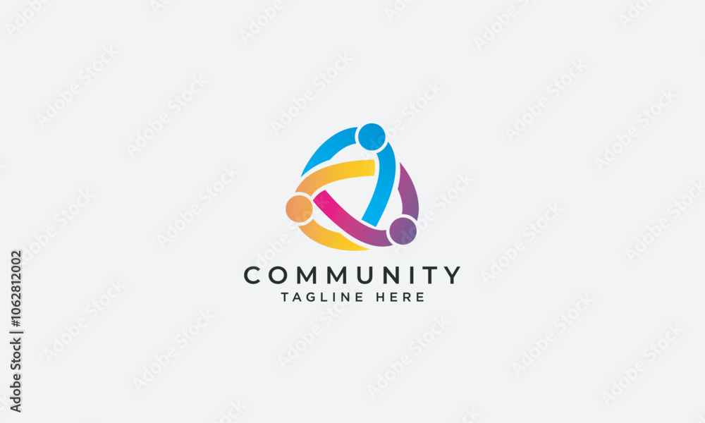 Community logo design vector template Community logo design vector template
