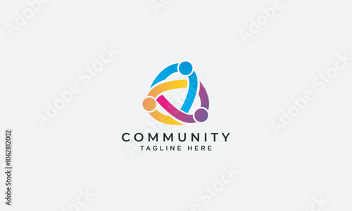 Community logo design vector template